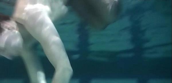  Dressed underwater beauty Bulava Lozhkova swimming naked